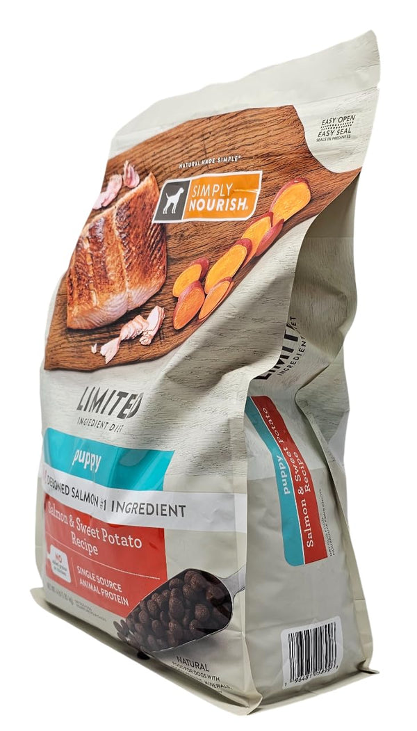 SIMPLY NOURISH, alimento seco sin granos para cachorro con salmón