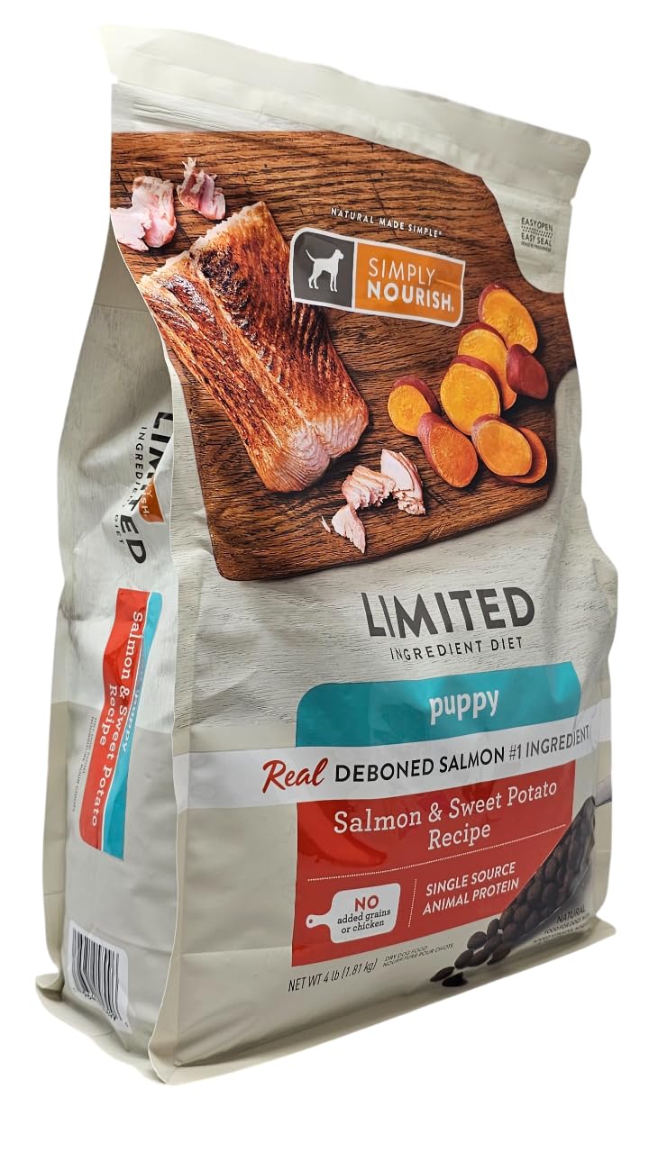SIMPLY NOURISH, uso diario para cachorros con salmón y patata dulce