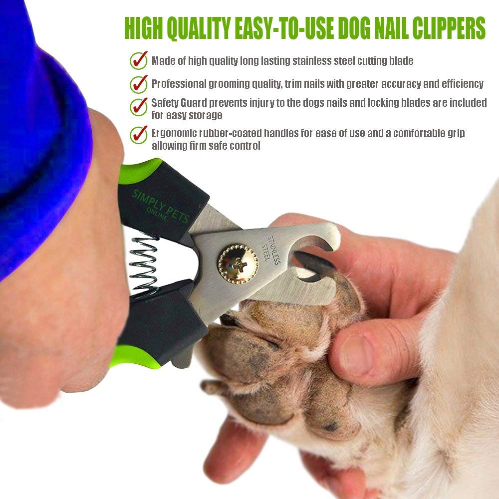 Tijeras veterinarias de Simply Pets Online para uso doméstico seguro.