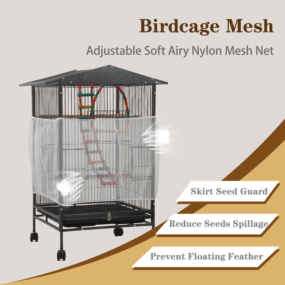 Jaula Sinopet con buena ventilación para bienestar de las aves.