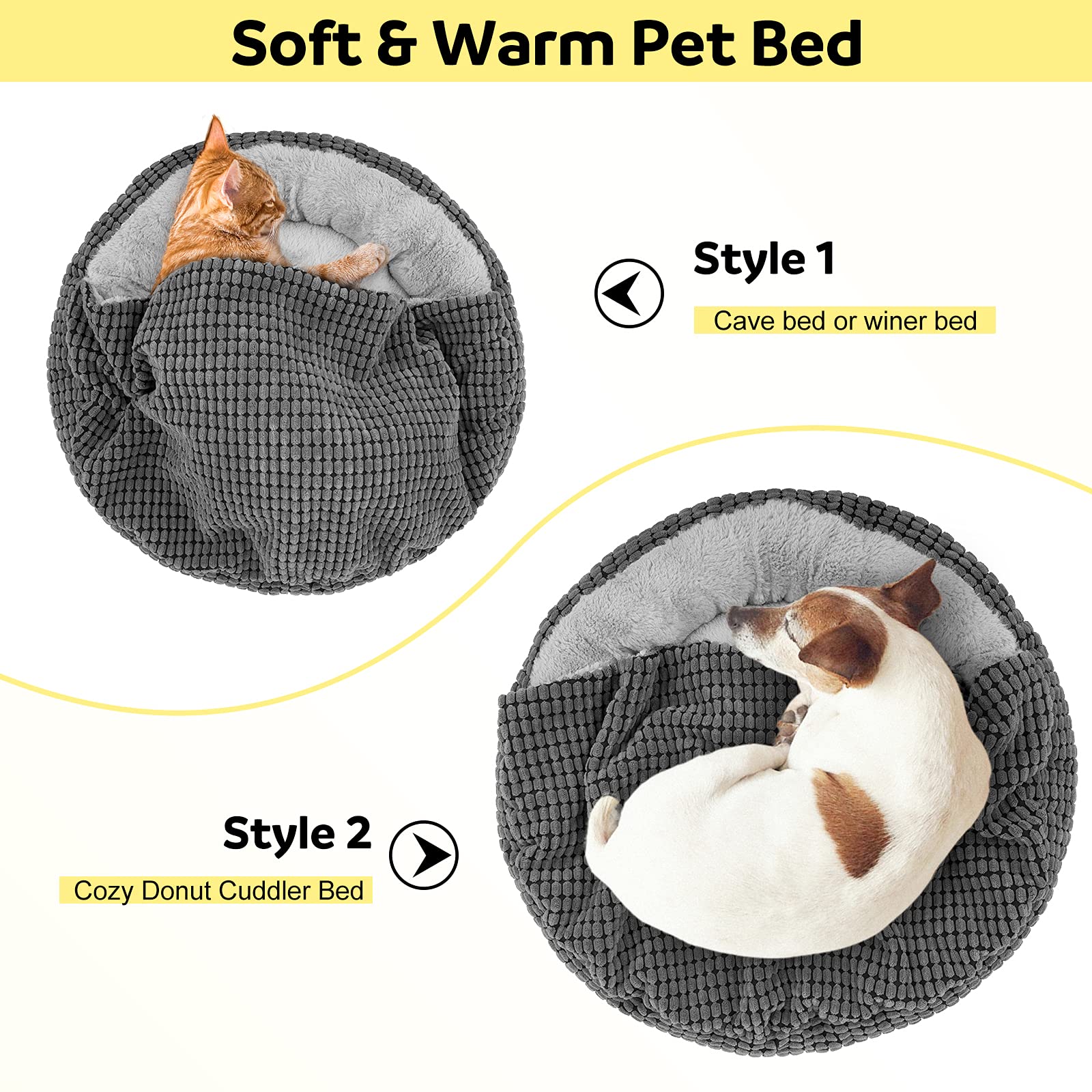 Cama SIWA MARY lavable a máquina para limpieza sencilla