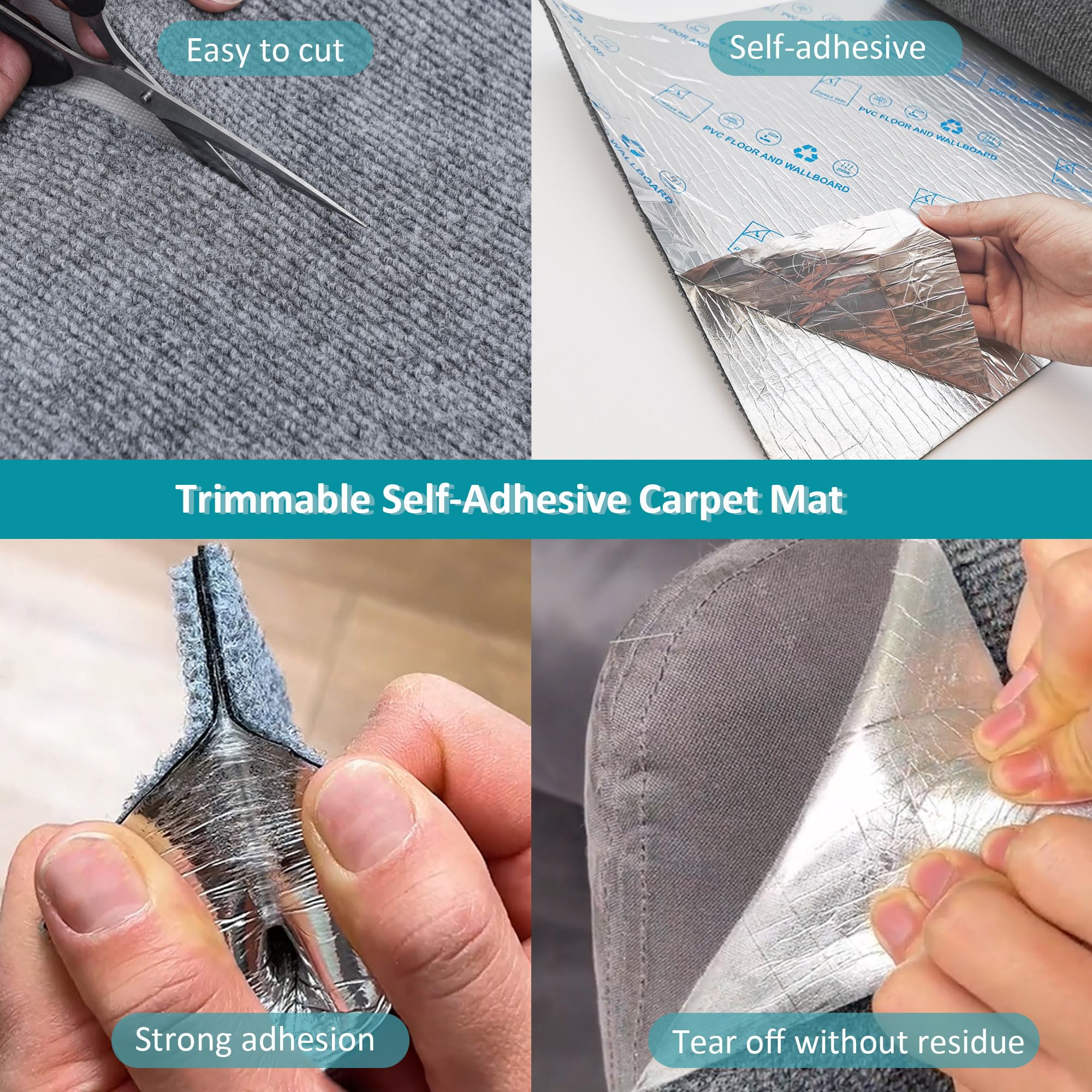 Alfombra rasca gatos SIYIPURR, idea casera para convertir muebles en zonas de juego.