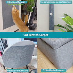 Material fieltro ecológico SIYIPURR, superficie suave que atrae al gato y es seguro.