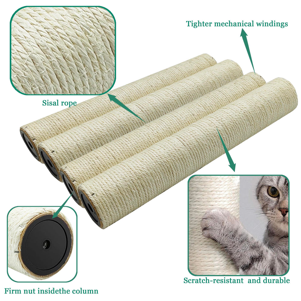 SIYIPURR postes rasca para interiores en árboles para gatos.