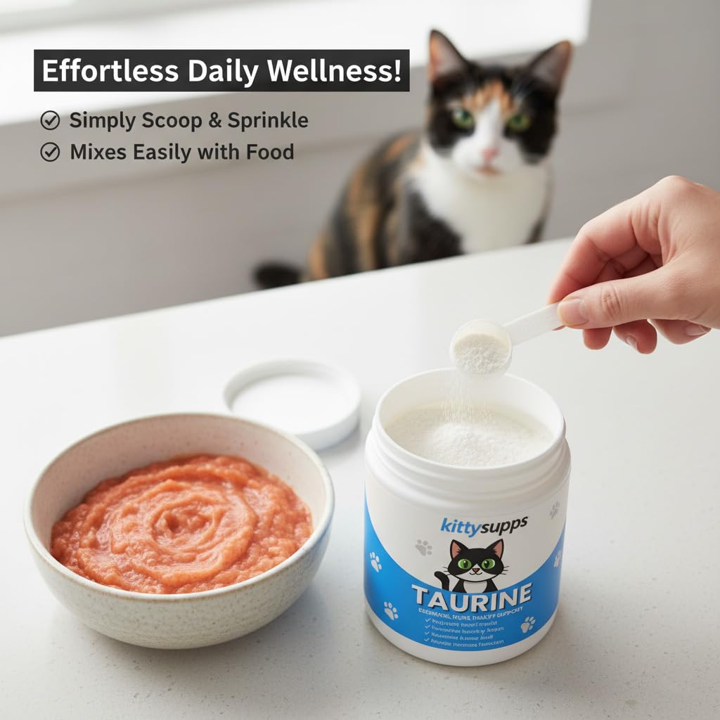 KittySupps Taurina, dosificación diaria cómoda.