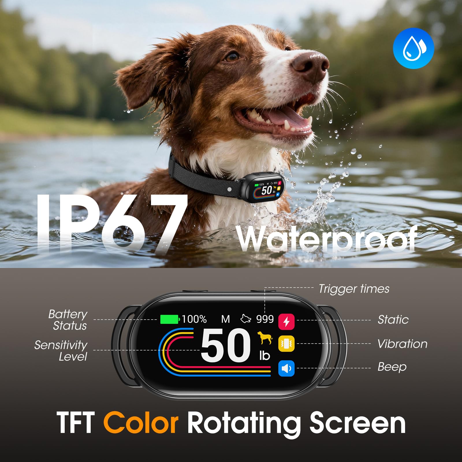 SKBAK resistencia IP67 para lluvia y playa