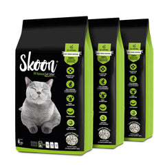 Skoon bolitas de diatomita original para control de olor en la caja de arena.