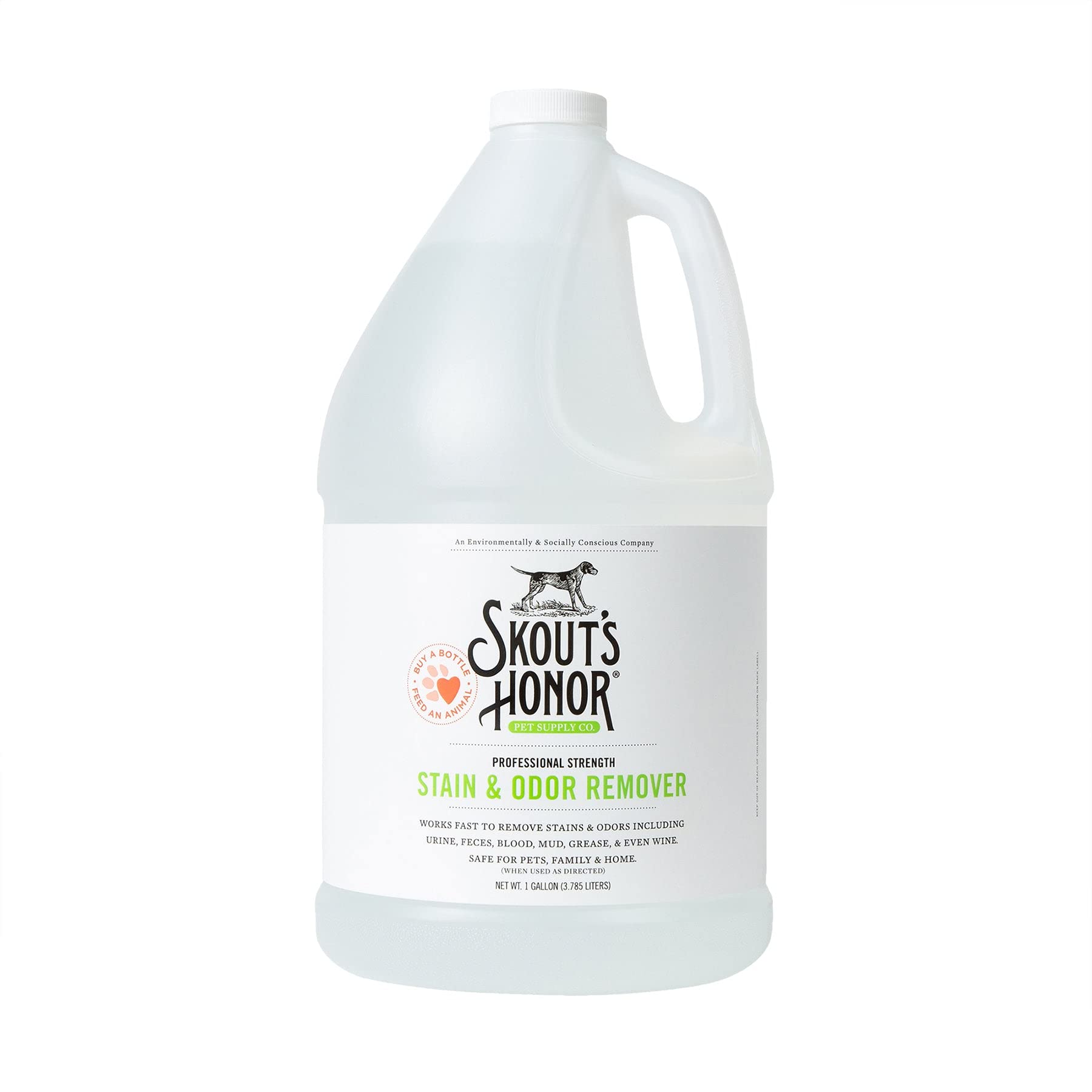 SKOUT'S HONOR, botella-limpiador-mascotas, limpieza potente para manchas de mascotas.