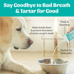 SKOUT'S HONOR Fresher Breath Water Additive: agua para gatos con aliento más agradable.