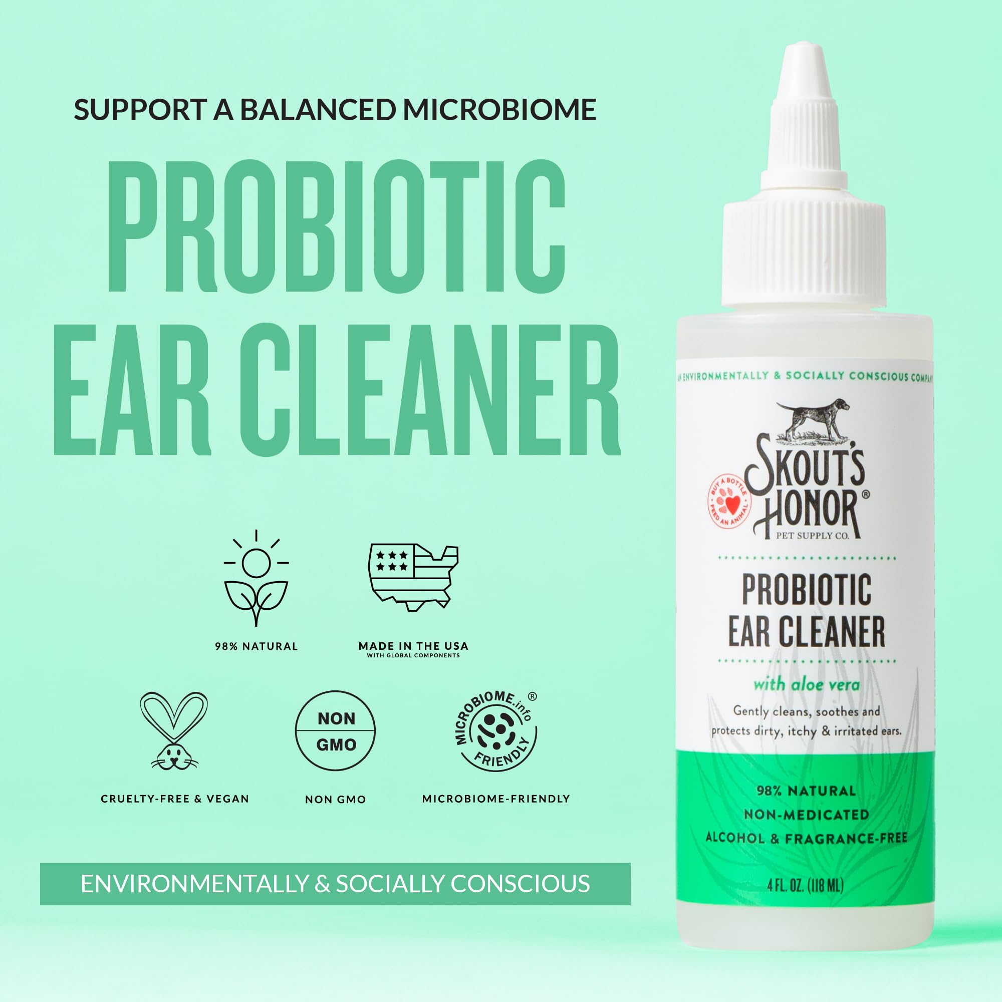 Aloe vera incluido para confort y cuidado suave durante la limpieza de oídos.