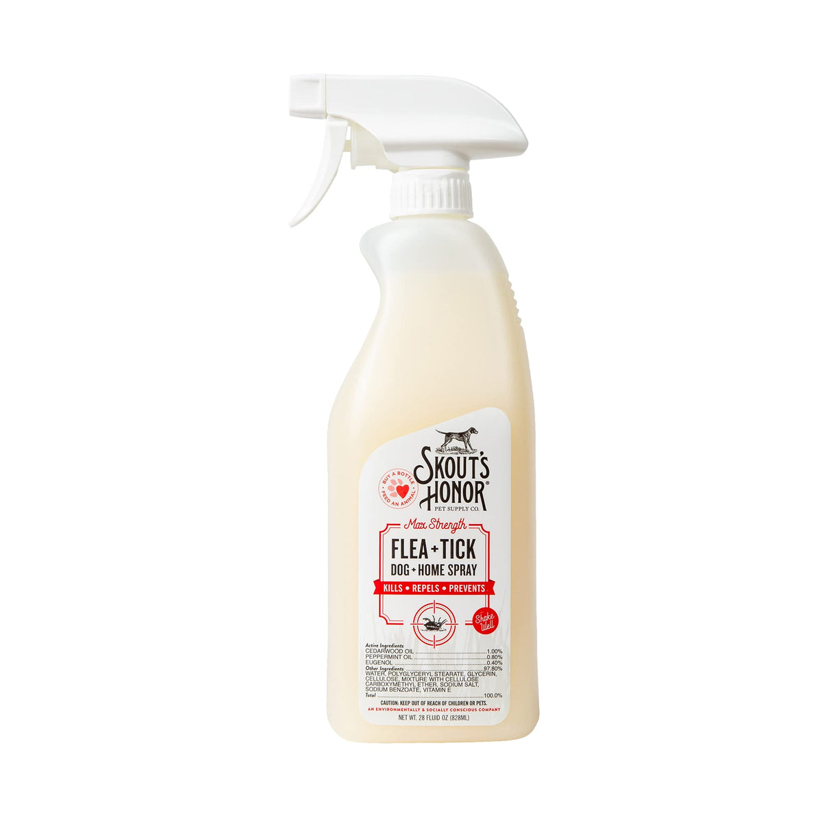 Spray SKOUT'S HONOR para pulgas y garrapatas en perros y hogar