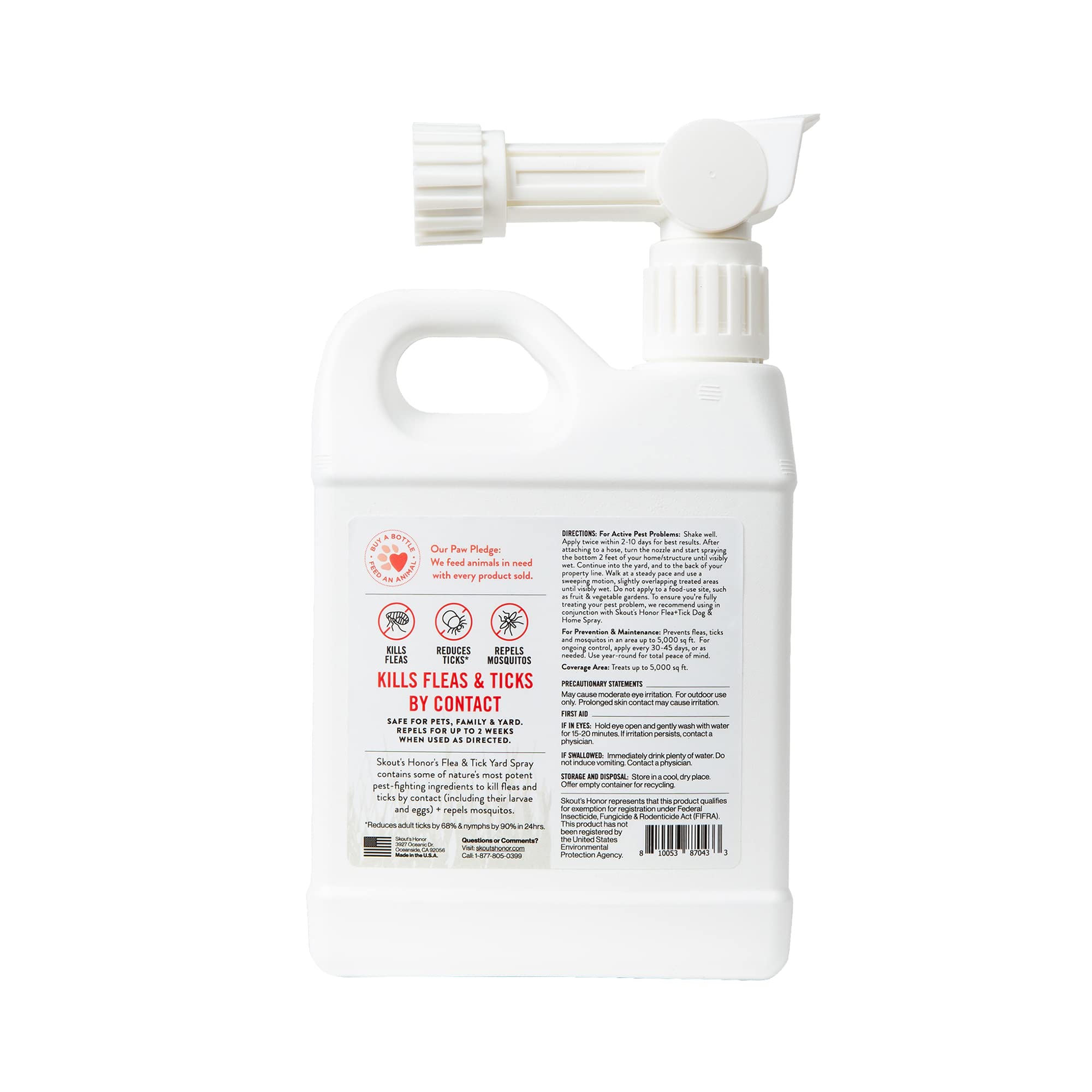 Aplicación de Yard Spray con manguera para cobertura amplia en el jardín