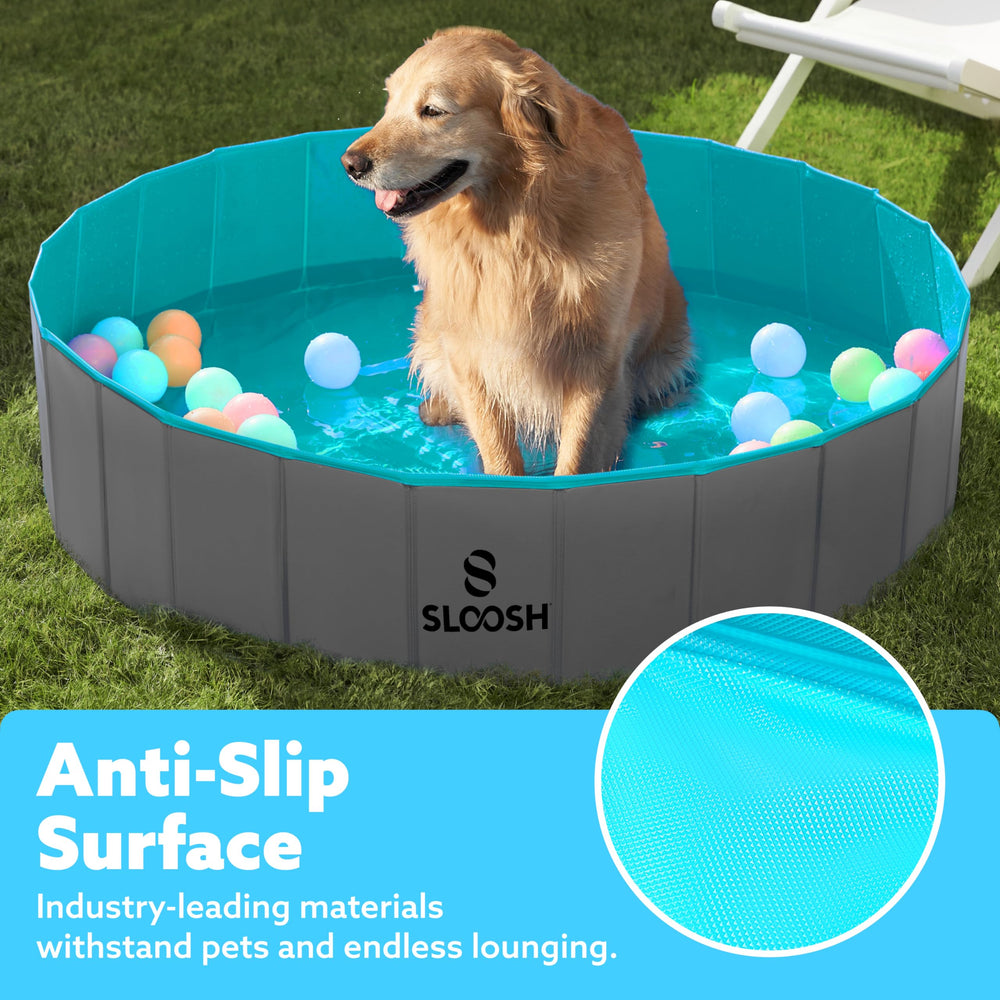 Sloosh materiales duraderos PP y PVC para mascotas activas.