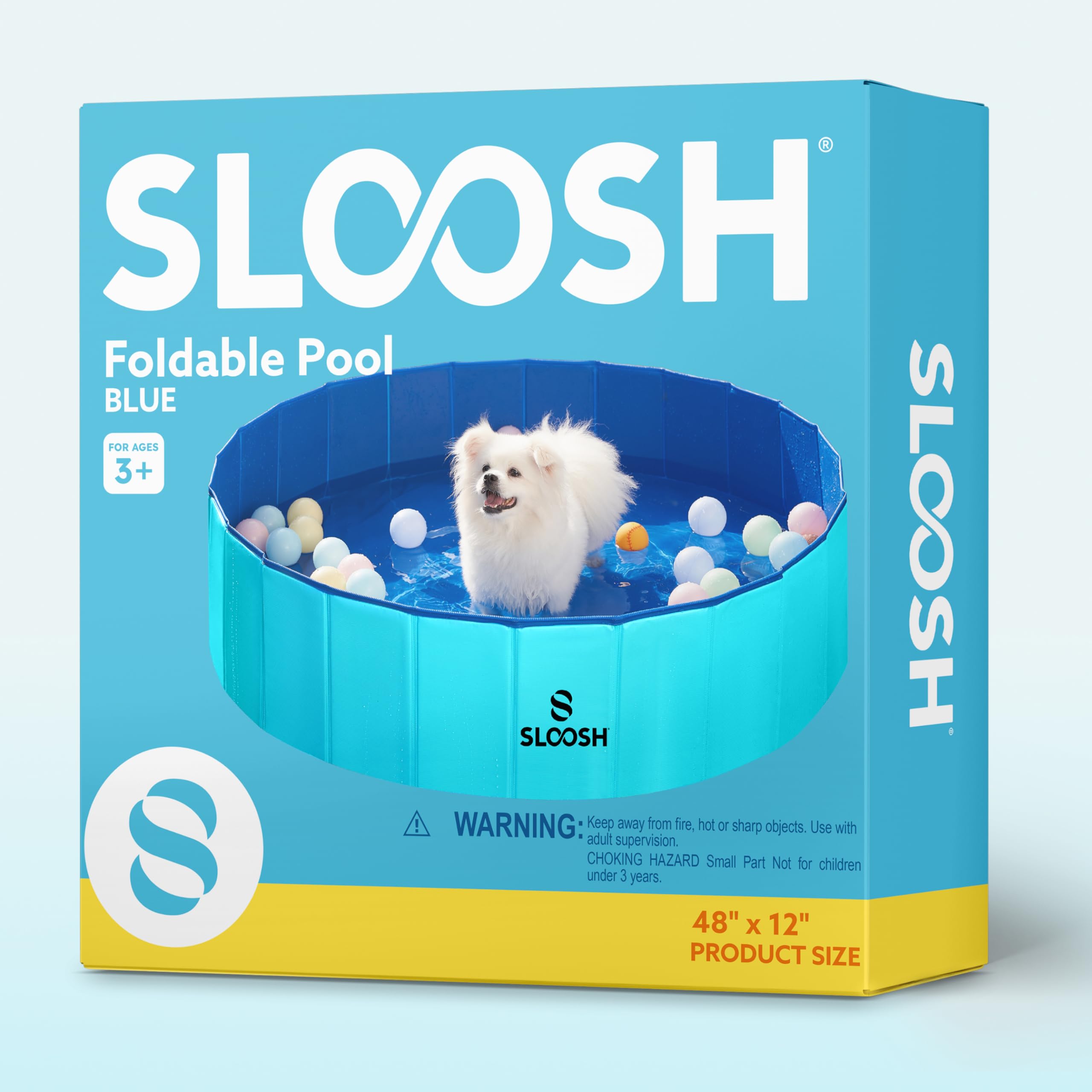 Diseño azul atractivo para patios y terrazas con Sloosh.