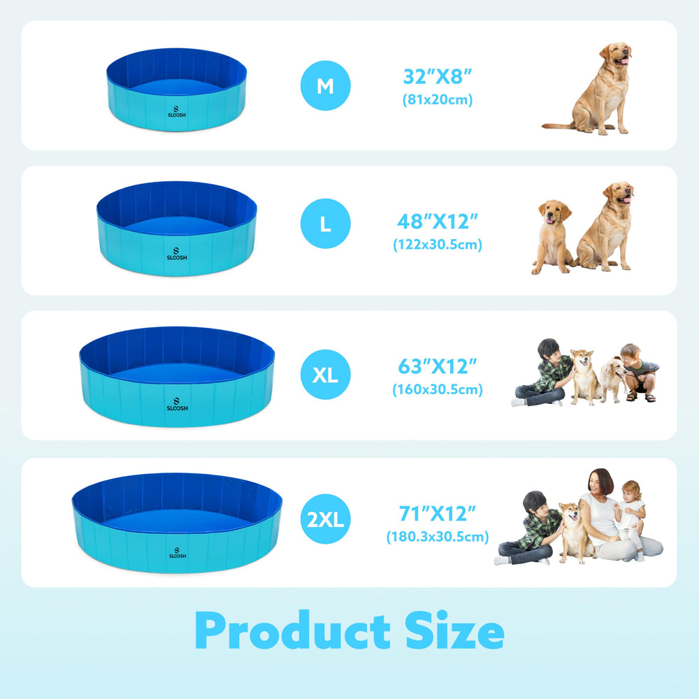 SLOOSH uso interior y exterior de la piscina para perros, versatilidad total