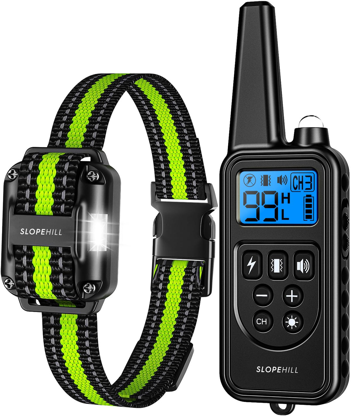 SLOPEHILL collar con 7 modos de entrenamiento para perros
