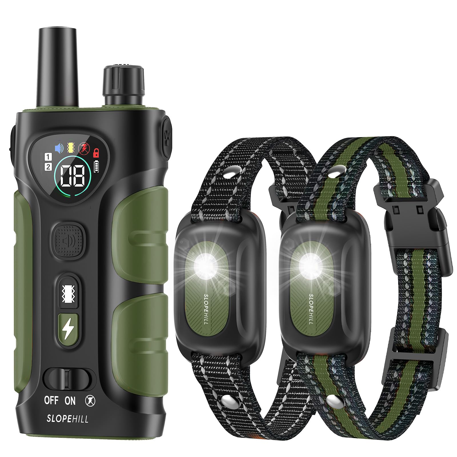 SLOPEHILL collar de entrenamiento con remoto para obediencia a distancia.