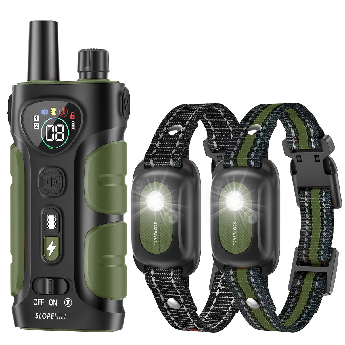 SLOPEHILL collar de entrenamiento con remoto para obediencia a distancia.