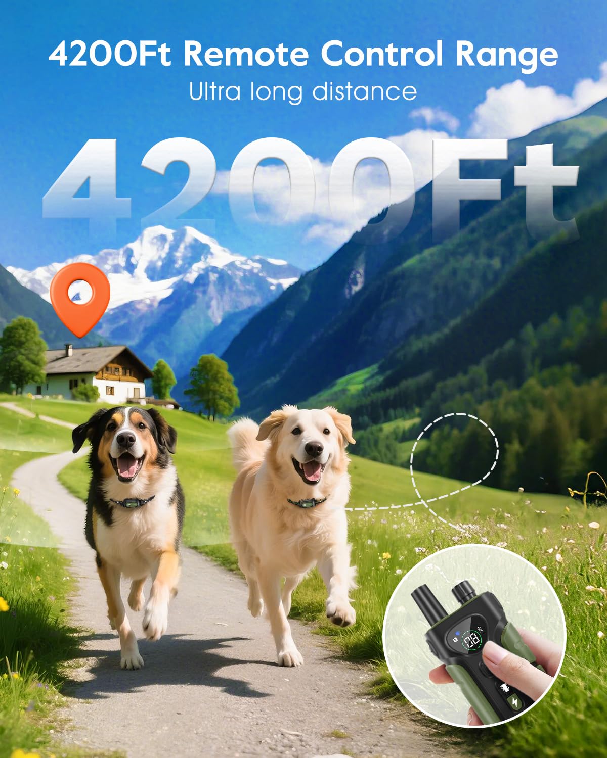 SLOPEHILL collar con iluminación anti perdida para caminatas nocturnas seguras.