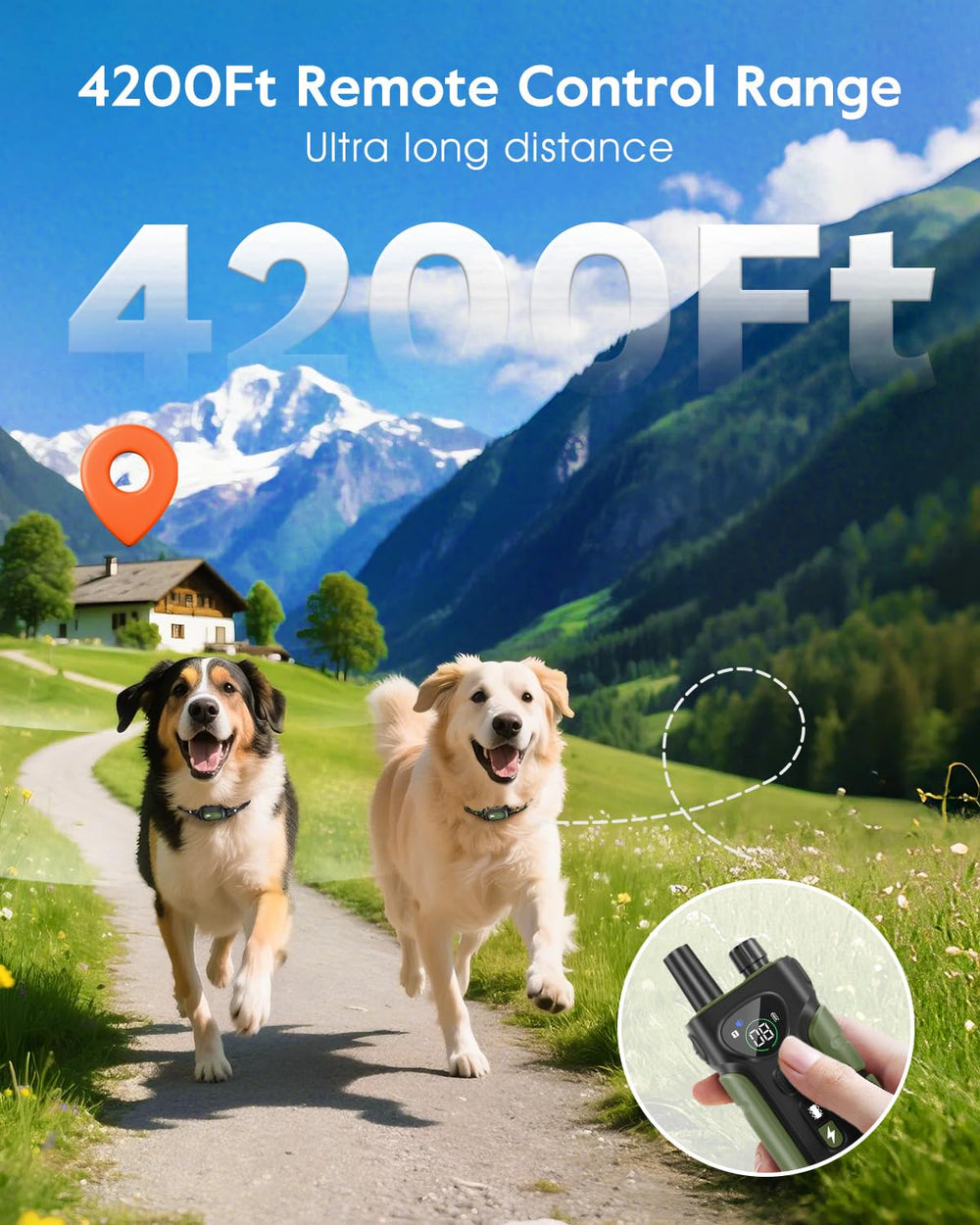 SLOPEHILL collar con iluminación anti perdida para caminatas nocturnas seguras.