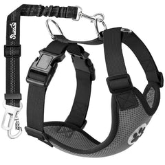 SlowTon arnés de seguridad para coche con doble clip en uso seguro.