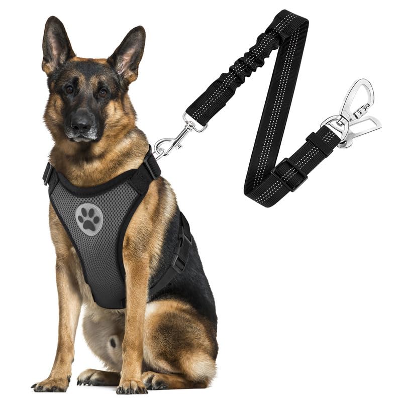 SlowTon arnés para perro coche ajustable, comodidad y seguridad.
