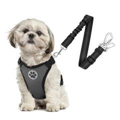 Arnés SlowTon para perro con malla transpirable, ideal para viajes en coche.