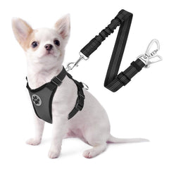 SlowTon arnés seguridad para perro con doble clip, ideal para coche
