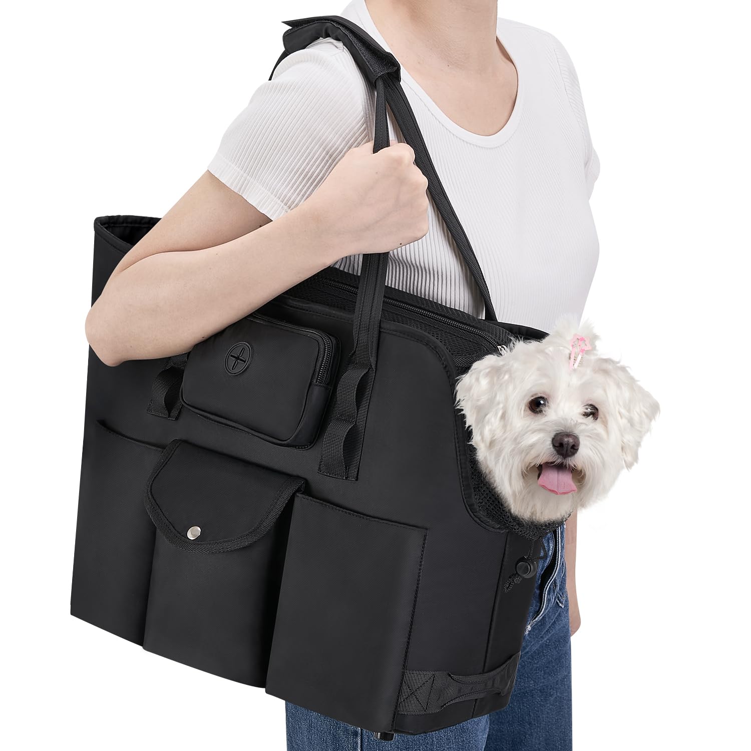 SlowTon bolso-portador para mascotas pequeñas, ideal para visitas al veterinario y salidas diarias