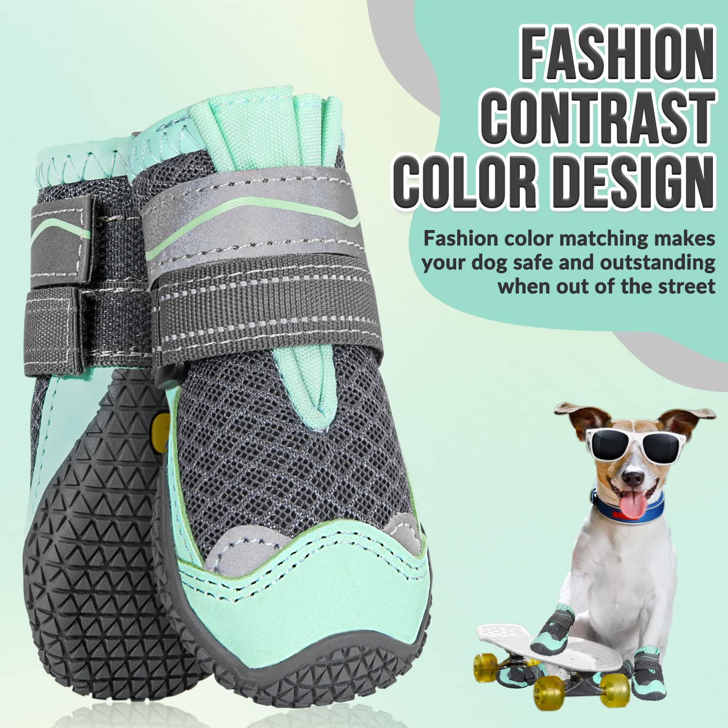 SlowTon botas para perros con ajuste dual garantizan comodidad y seguridad en paseos
