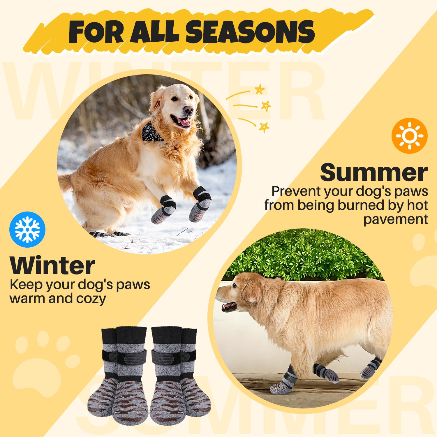 Calcetines SlowTon en talla XL para perros grandes.