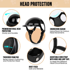 SlowTon casco para perro, diseño de doble oreja y ajuste cómodo
