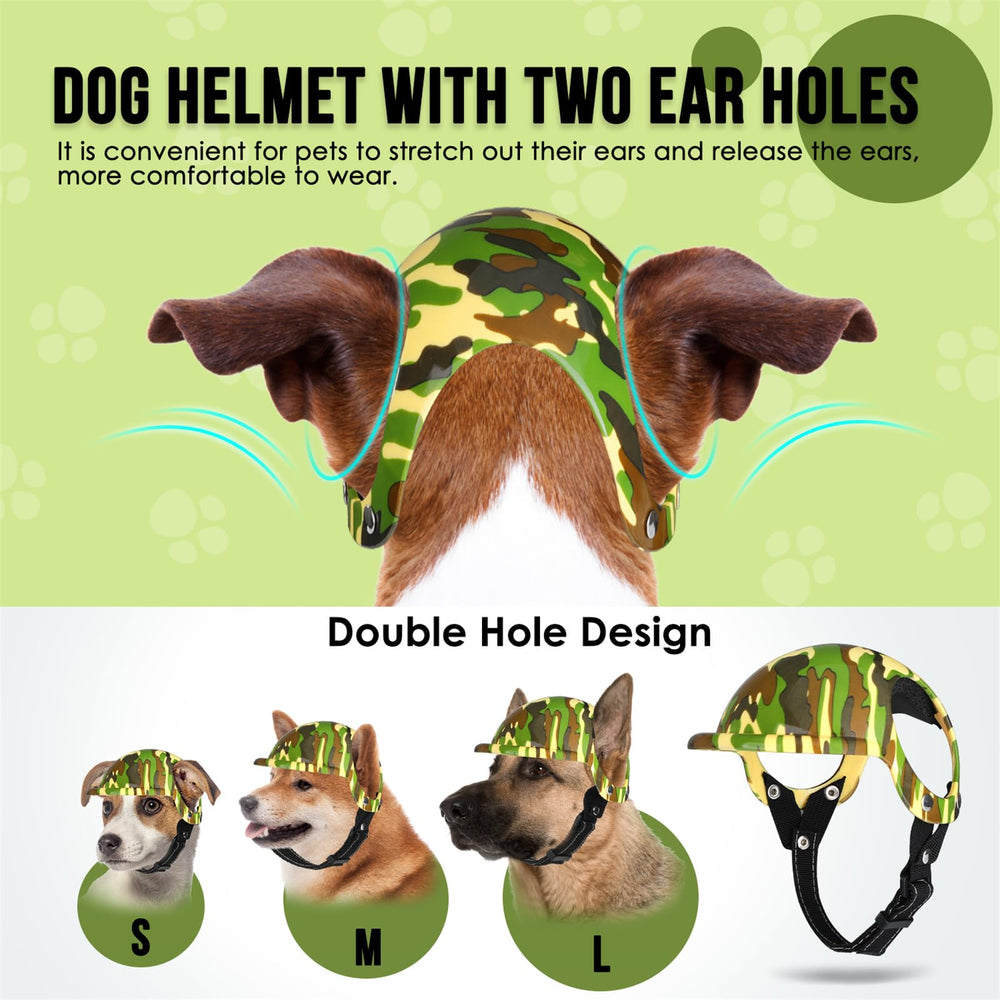 Casco SlowTon para perro con dos orejas, diseño cómodo.