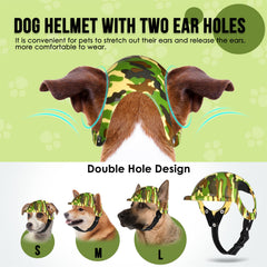 Casco SlowTon para perro con dos orejas, diseño cómodo.