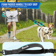 SlowTon cuerda principal doble para dos perros con resistencia duradera.