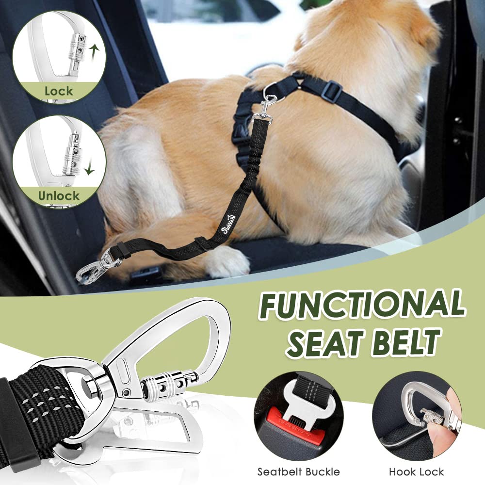 SlowTon gancho doble para coche, fijación estable para paseos sin distracciones.