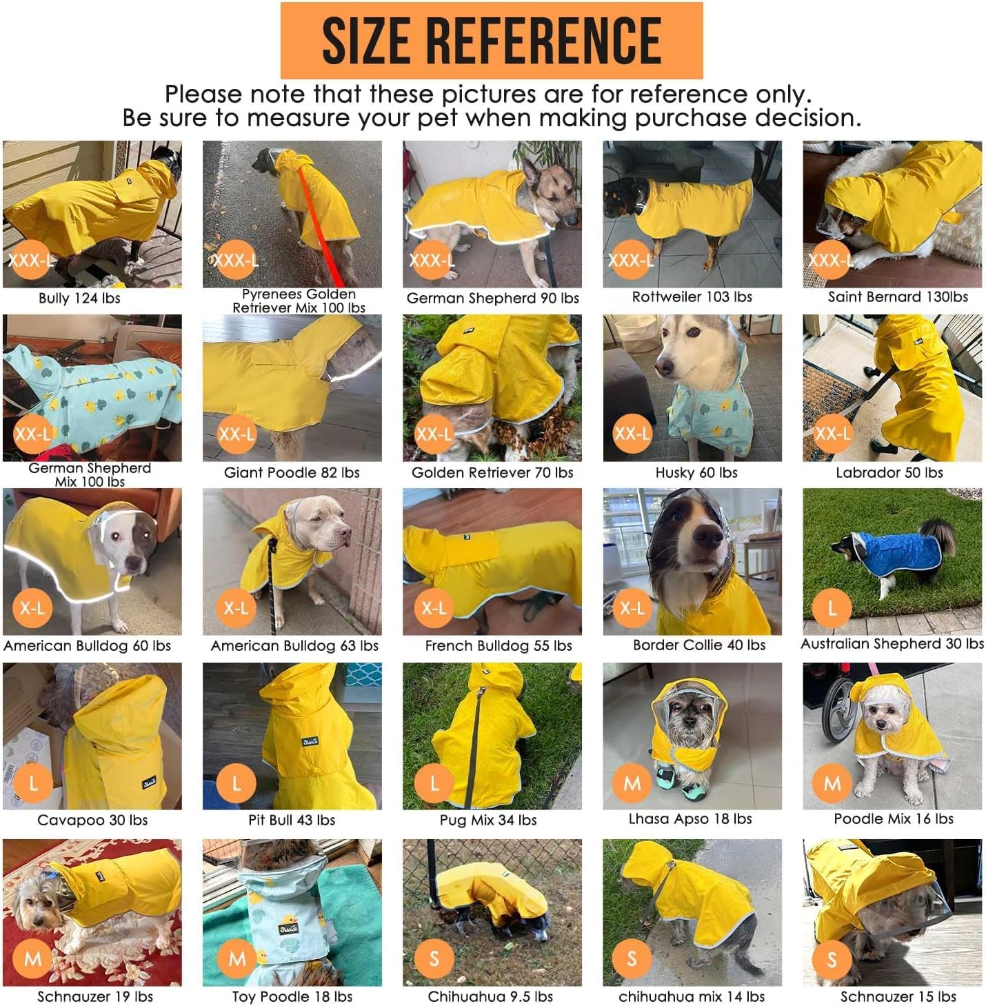 SlowTon tejido nylon impermeable protege al perro en lluvia ligera.