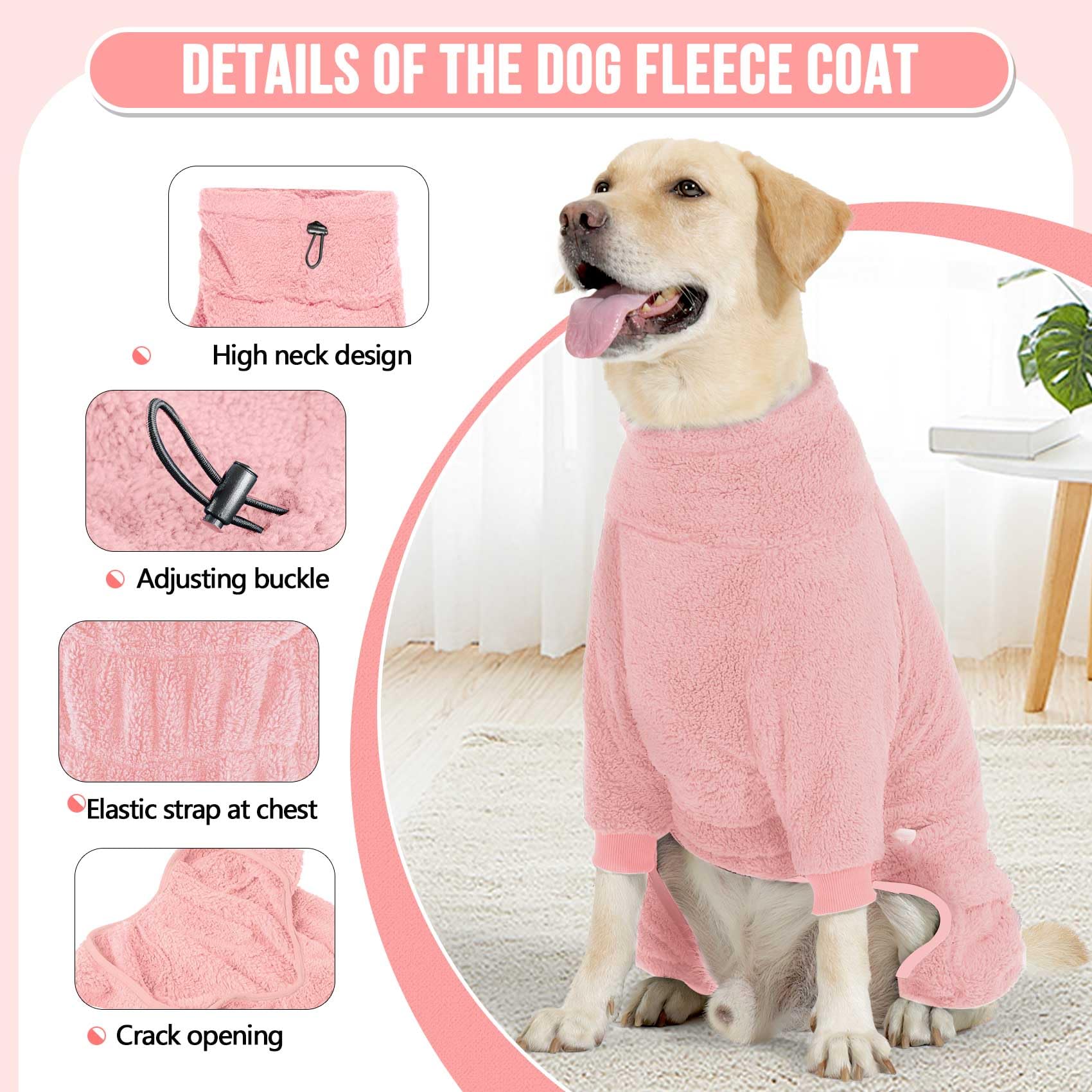 SlowTon pijama para perro, dorso, permite movilidad sin restricciones.