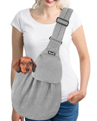 SlowTon Sling Carrier con correa acolchada para paseos cómodos.