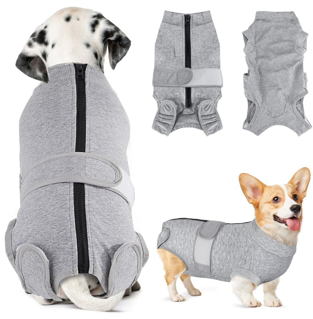 SlowTon traje de recuperación para perros con cierre en espalda facilita vestir.