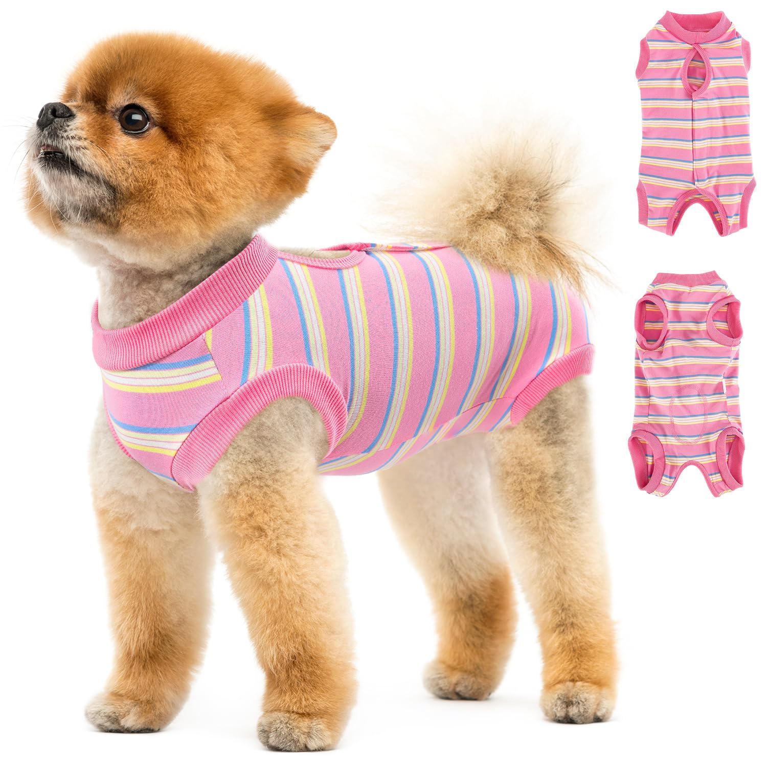 SlowTon traje recuperación para perro con cierre de gancho y lazo, comodidad personalizada.