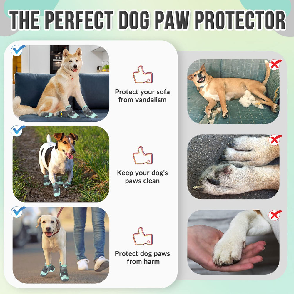 SlowTon zapatos fáciles de poner para perros con diseño cómodo