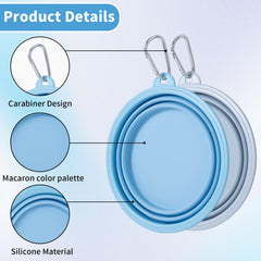 SLSON cuenco plegable que se guarda plano, práctico para bolso o coche.