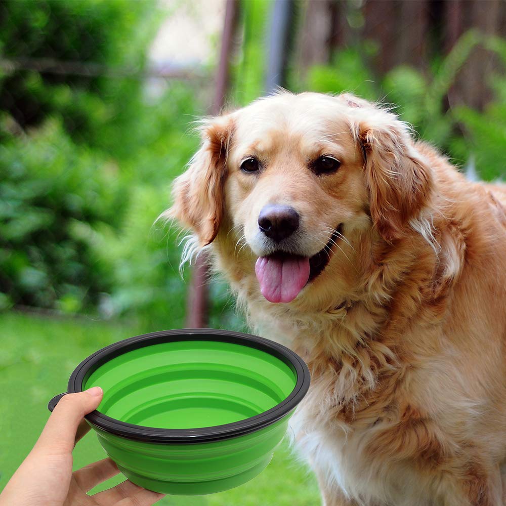 SLSON comedero-perro-colapsable-apto-lavavajillas para limpieza rápida.