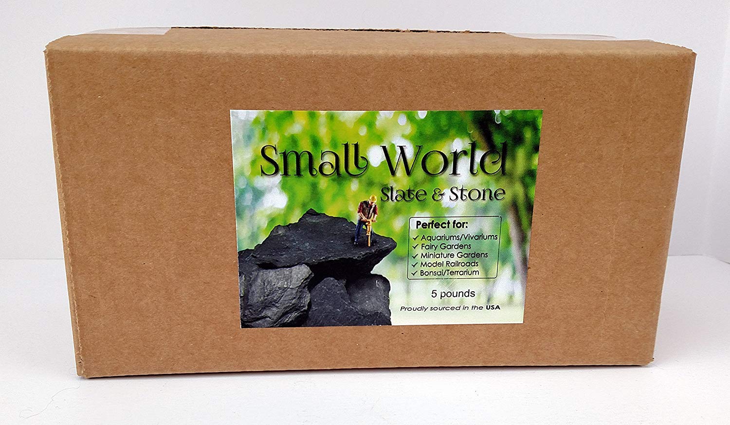 Small World Slate & Stone: piedra de pizarra para modelos ferroviarios y dioramas.