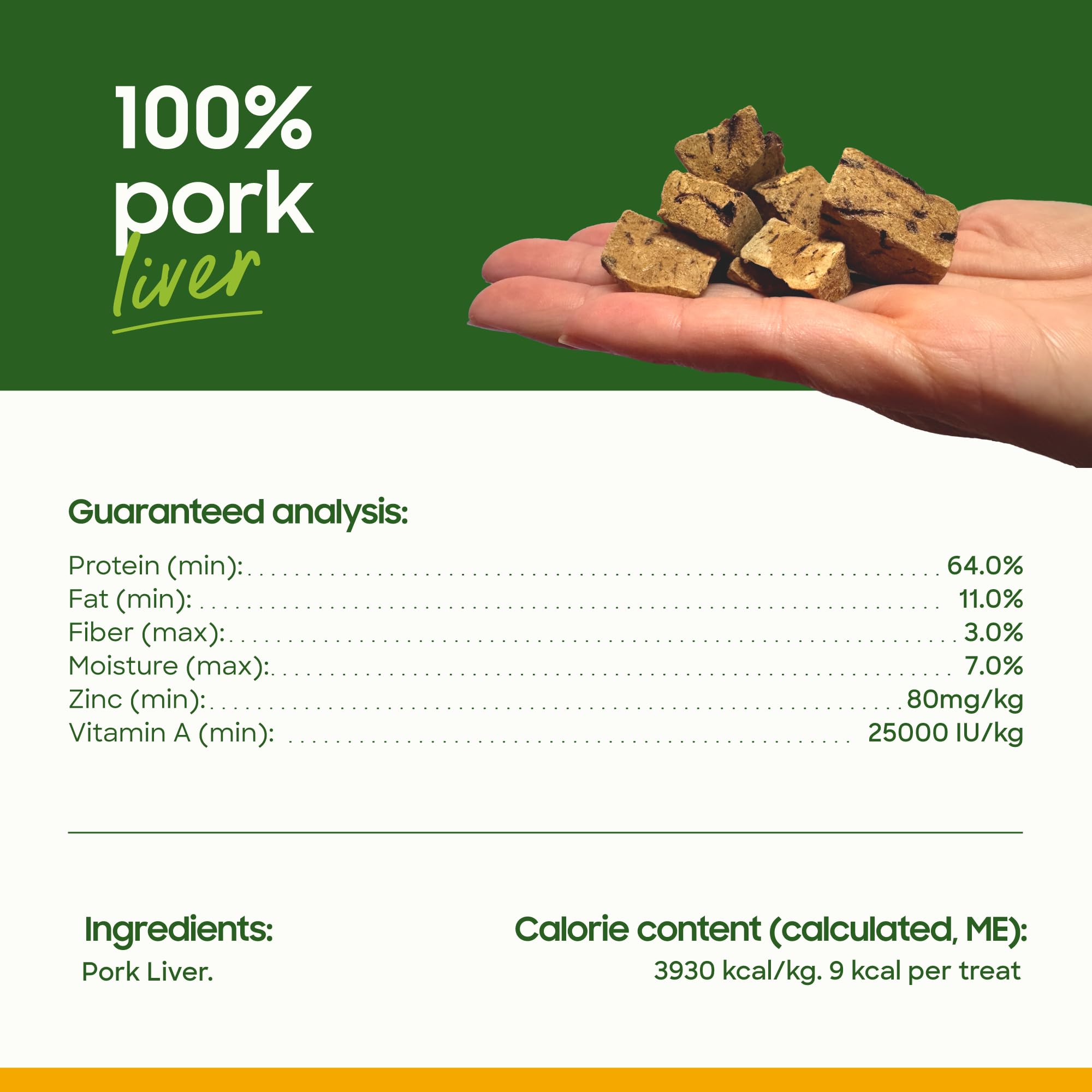 smallbatch complemento de hígado de cerdo, mejora la dieta con sabor y nutrientes.