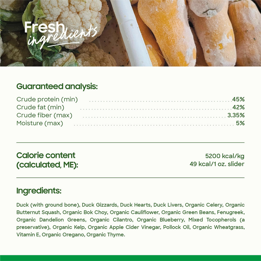 smallbatch proteína única pato, base de dieta simple