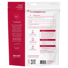 Smallbatch Pets ternera deshidratada con corazón para perro, proteína única