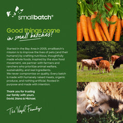 Carne de Estados Unidos para mascotas, snack responsable y natural.