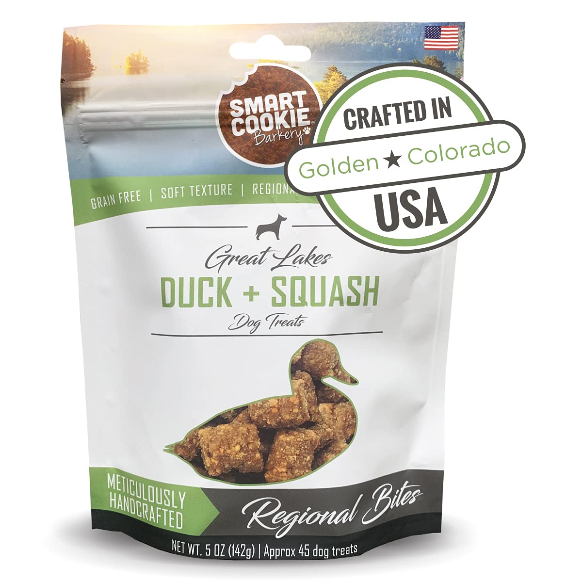 Smart Cookie: bolsa premios blandos pato y calabaza para entrenamiento canino.